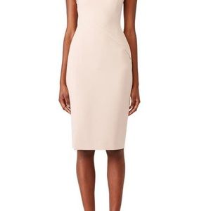 L.K. Bennett Dr Sissi dress in Barley Sugar, a neutral blush. Great condition.
